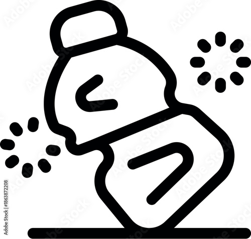 Crumpled plastic bottle is polluting the environment by emitting dangerous microplastics, highlighting the global plastic pollution crisis