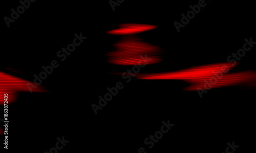 Crimson Light Streaks Across Dark Abstract Background for Dramatic Visual Design