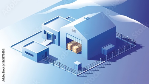 Wallpaper Mural Cold logistics optimization boosting efficiency and reliability in warehouse inventory Torontodigital.ca