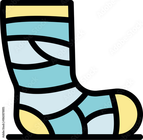 Medical compression stocking promoting blood flow and preventing swelling, ideal for patients with varicose veins or edema