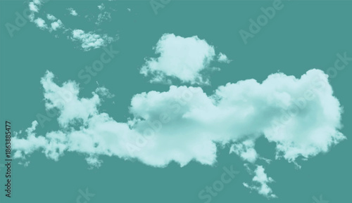 Overview of clouds with a blue sky backdrop