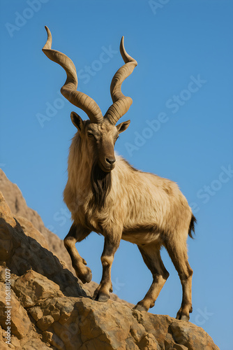goat on the mountain