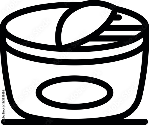 Open cosmetic cream container with partially peeled foil, showing the striped texture underneath