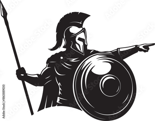 Detailed Illustration of a Spartan Helmet, an ancient Greek Warrier