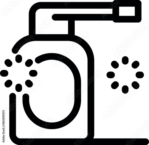 Spray bottle effectively disinfecting and sanitizing surfaces, eliminating germs, bacteria, and viruses for a clean and healthy environment