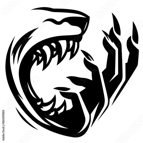 Devil's claw silhouette