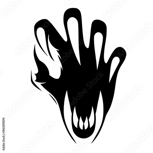 Devil's claw silhouette