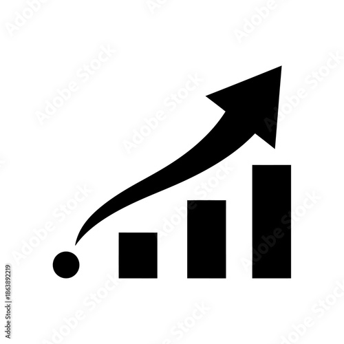 Business Growth Chart with Increasing Revenue and Positive Trends