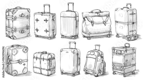 vector illustration of a suitcase