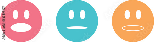 Cute Face Smile Emoji Doodle Icon Sticker Set in Kid-Style Cartoon Design with Funny Hand-Drawn Emoticons Shapes – Trendy Playful Character Vector Illustration