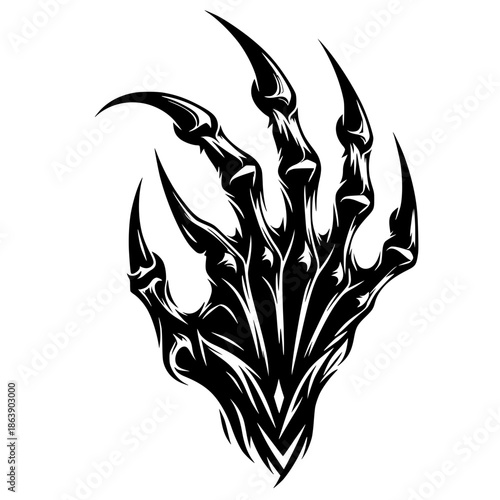 Devil's claw silhouette