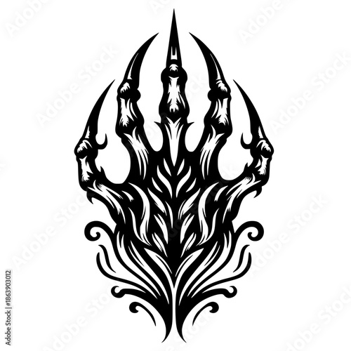 Devil's claw silhouette