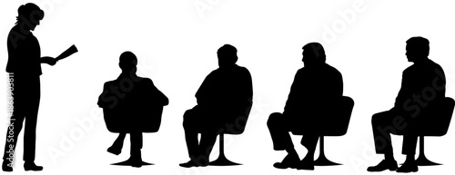 A professional presentation with a speaker addressing an attentive audience in a business meeting setting