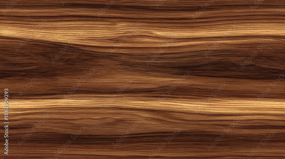 Fototapeta premium Seamless pattern of brown wood texture with flowing lines