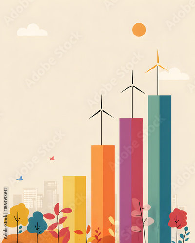 Wallpaper Mural Vertical annual ESG report visual template Torontodigital.ca