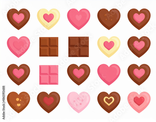 Valentine Chocolate Set Heart Shaped Sweets