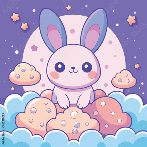 “Adorable Fantasy Animal Characters in Soft Pastel Style”