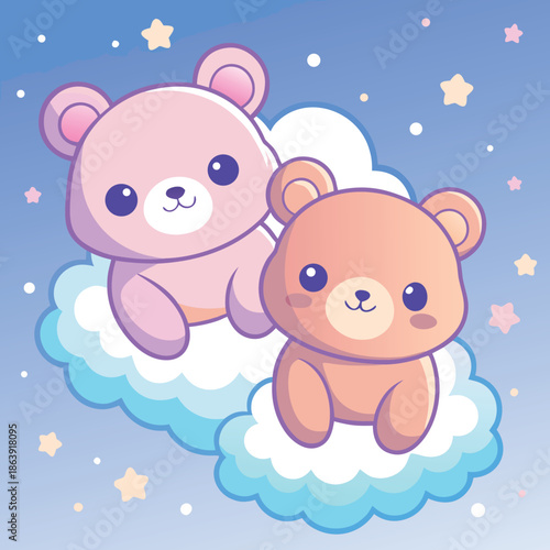 “Adorable Fantasy Animal Characters in Soft Pastel Style”