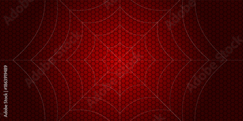 Spider web. Cobweb on Red background. Vector illustration