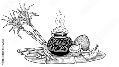 Traditional Indian sweet dish with jaggery and coconut