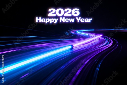 2026 New Year Light Trail