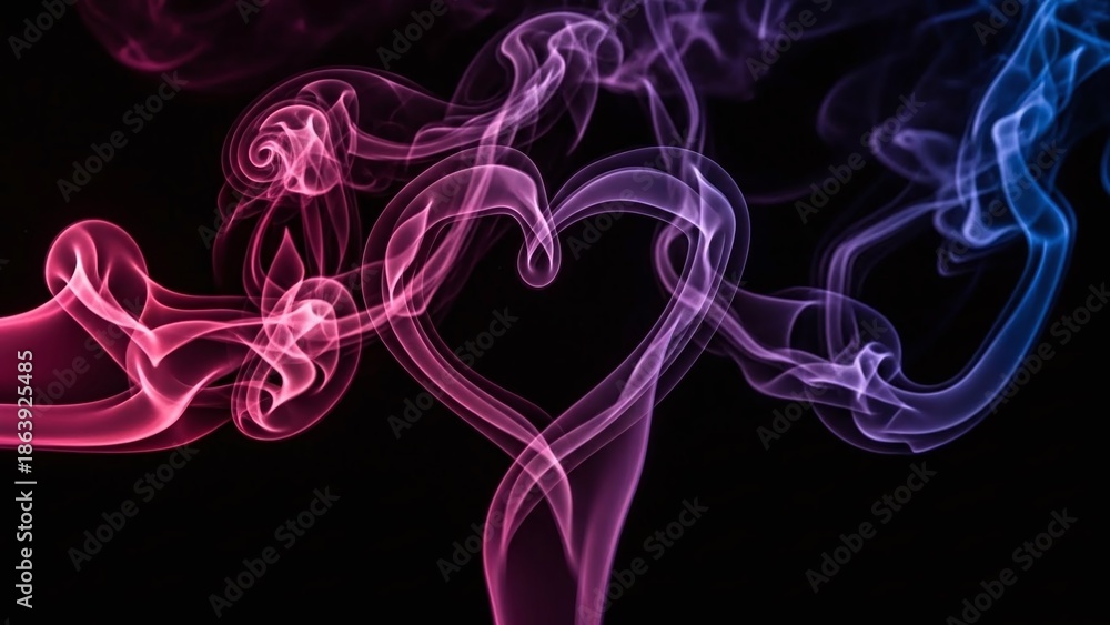 Obraz premium Swirling colors of smoke