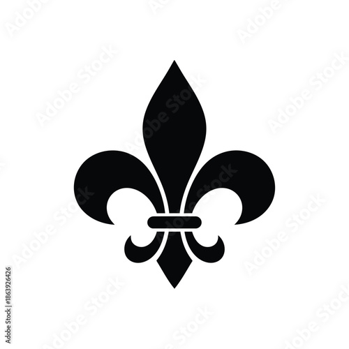 a striking black and white image depicts a fleur de lis a stylized lily representing french royalty and heritage