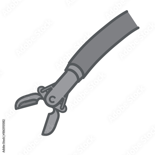 生検鉗子（内視鏡用の組織採取器具）のイラスト