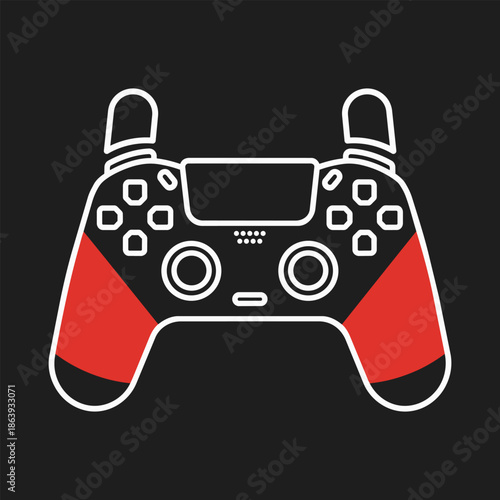 PS5 gaming controller vector illustration