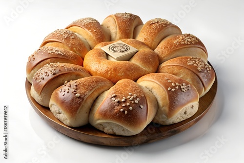 Traditional Orthodox Bread Symbolizing New Year Blessings