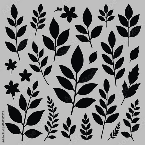 seamless pattern with leaves