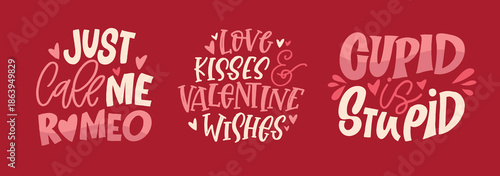 Valentine's Day core. Hand drawn doodle lettering quote about Love. Lettering for t-shirt design, mug print, bag print, clothes fashion. 100% hand drawn vector image.