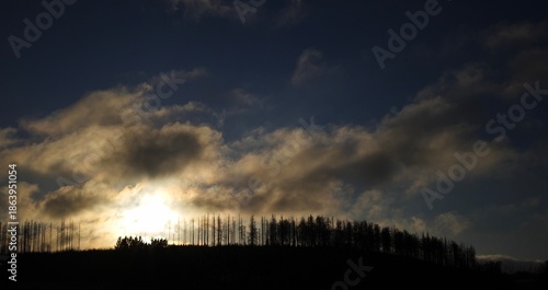 Foto time lapse clouds