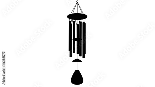 bell on a black background