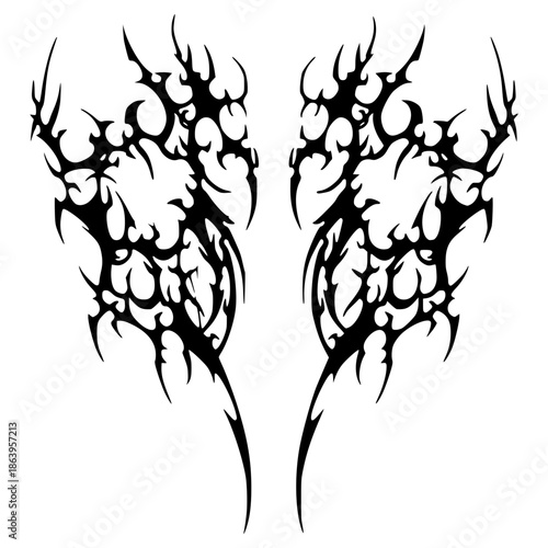 Cybersigilism Tattoo Design Vector