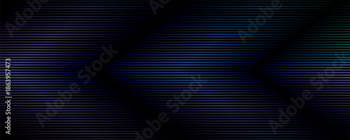 Rows of blue lines fading into a black background.