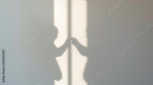 Minimalist Shadow Romance on the Wall