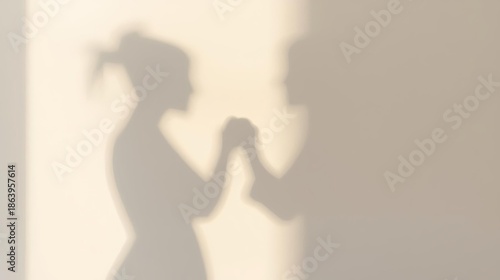 Wallpaper Mural Minimalist Shadow Romance on the Wall Torontodigital.ca