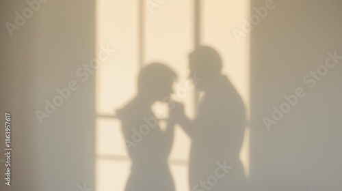 Minimalist Shadow Romance on the Wall