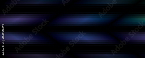 Rows of blue lines fading into a black background.