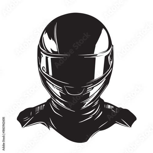 black motorcycle helmet