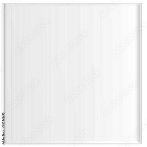 Elegant Vertical Rectangular Fluted Glass Mirror with Ribbed Texture and Modern Architectural Feel