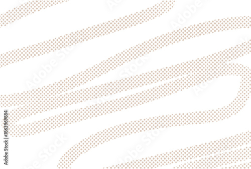 手描きドットロープの背景イラスト　ベージュ　　Adobe Illustrator Artwork
