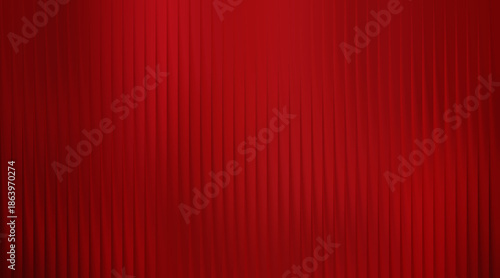 Vibrant rich red background with elegant vertical textured ripples and soft gradient lighting
