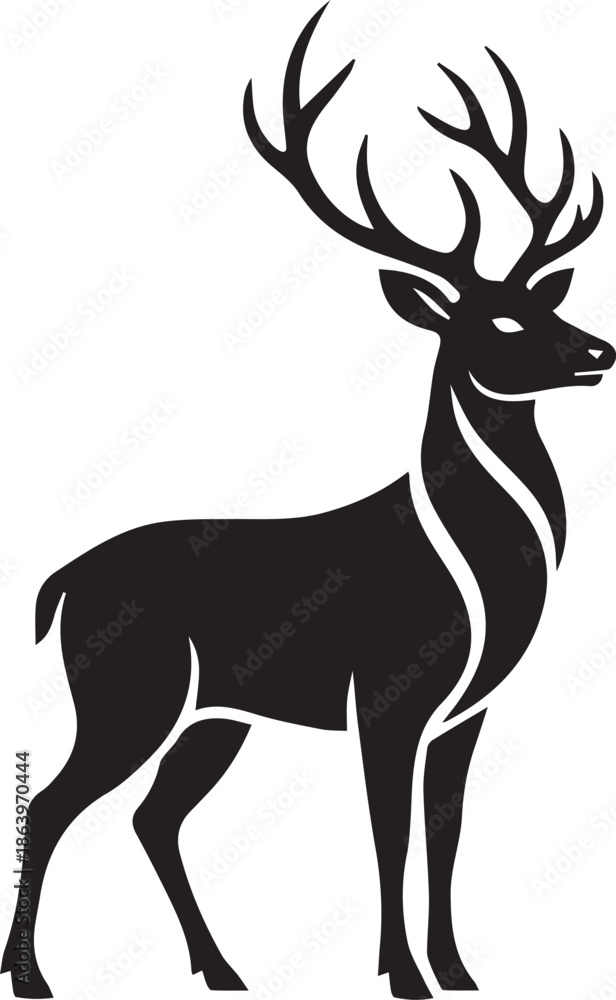 Obraz premium Adobe Illustrator Artwork Image Animal Deer