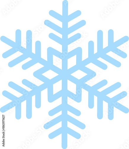 snowflake on white background