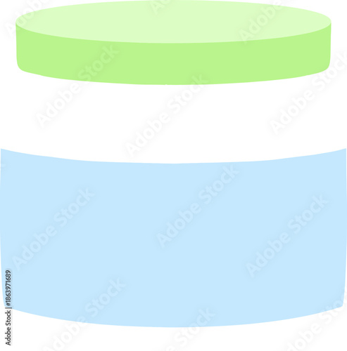 glass jar with blank label