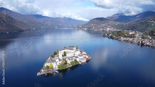 San Giulio Island, Orta Lake, Italy