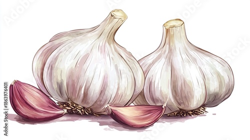 Fresh Garlic Bulbs