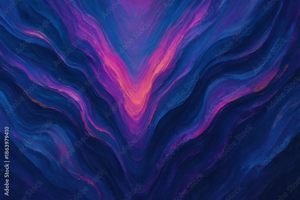 Fototapeta premium Deep Blue Energy Flow